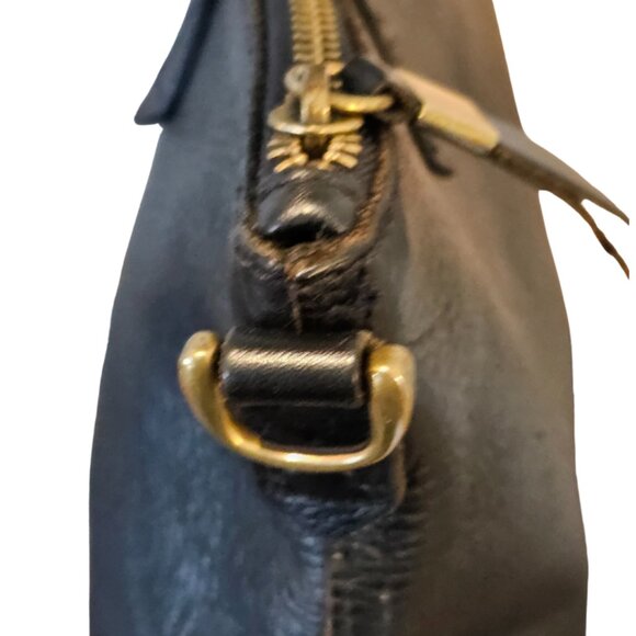 Madewell small Transport tote Black pebbled Leather & brass hardware Minimalist - Picture 5 of 7